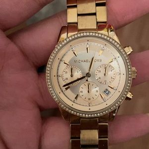 Gold Micheal Kors watch